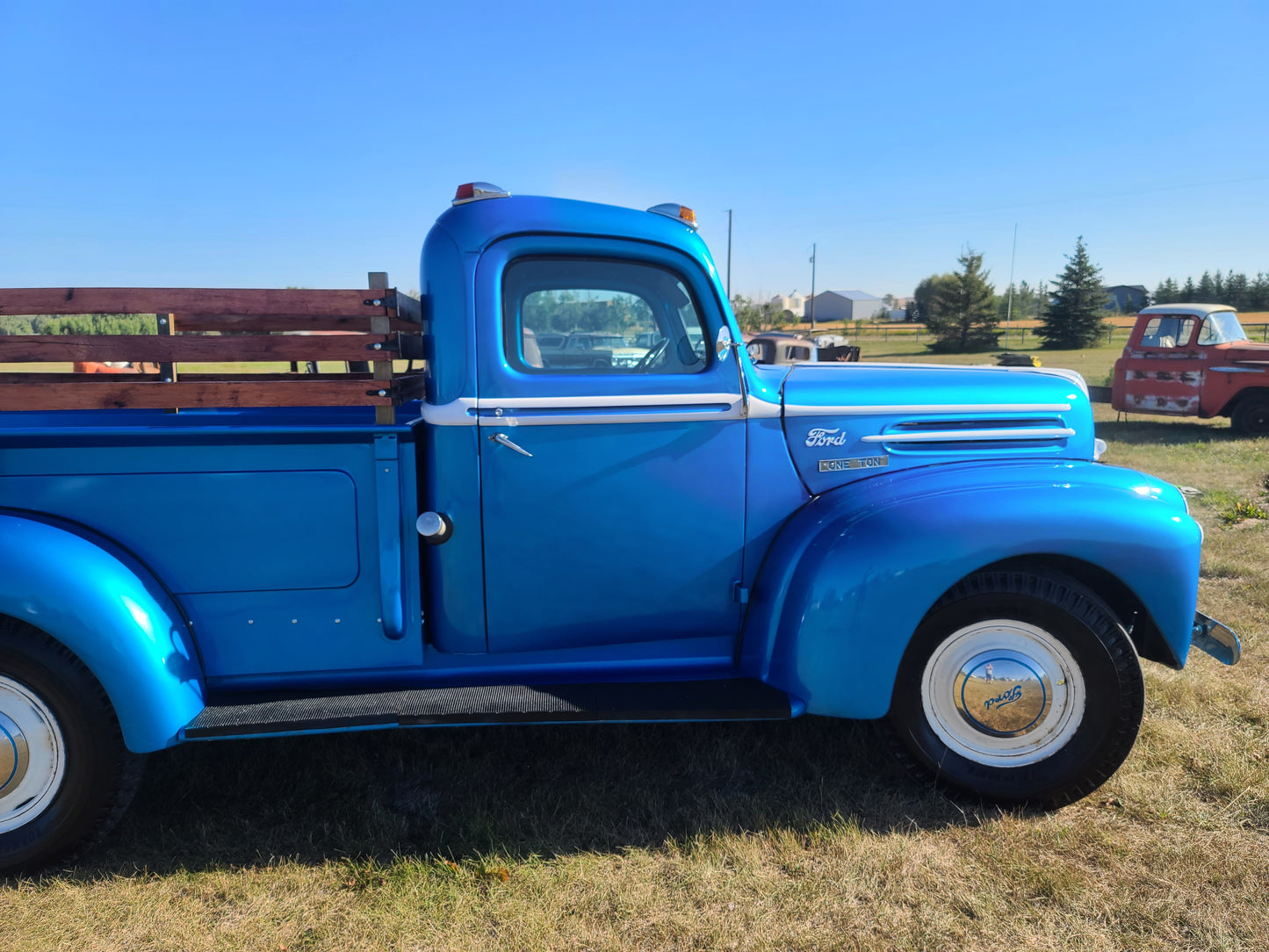 **For Sale: 1946 Ford with 239" Flathead V8 & Custom Oak Box!**  
**Delivery Available Across Canada