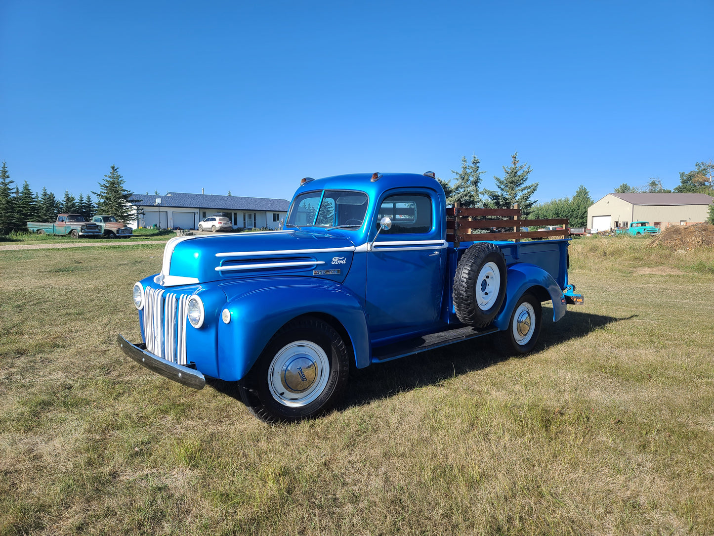 **For Sale: 1946 Ford with 239" Flathead V8 & Custom Oak Box!**  
**Delivery Available Across Canada