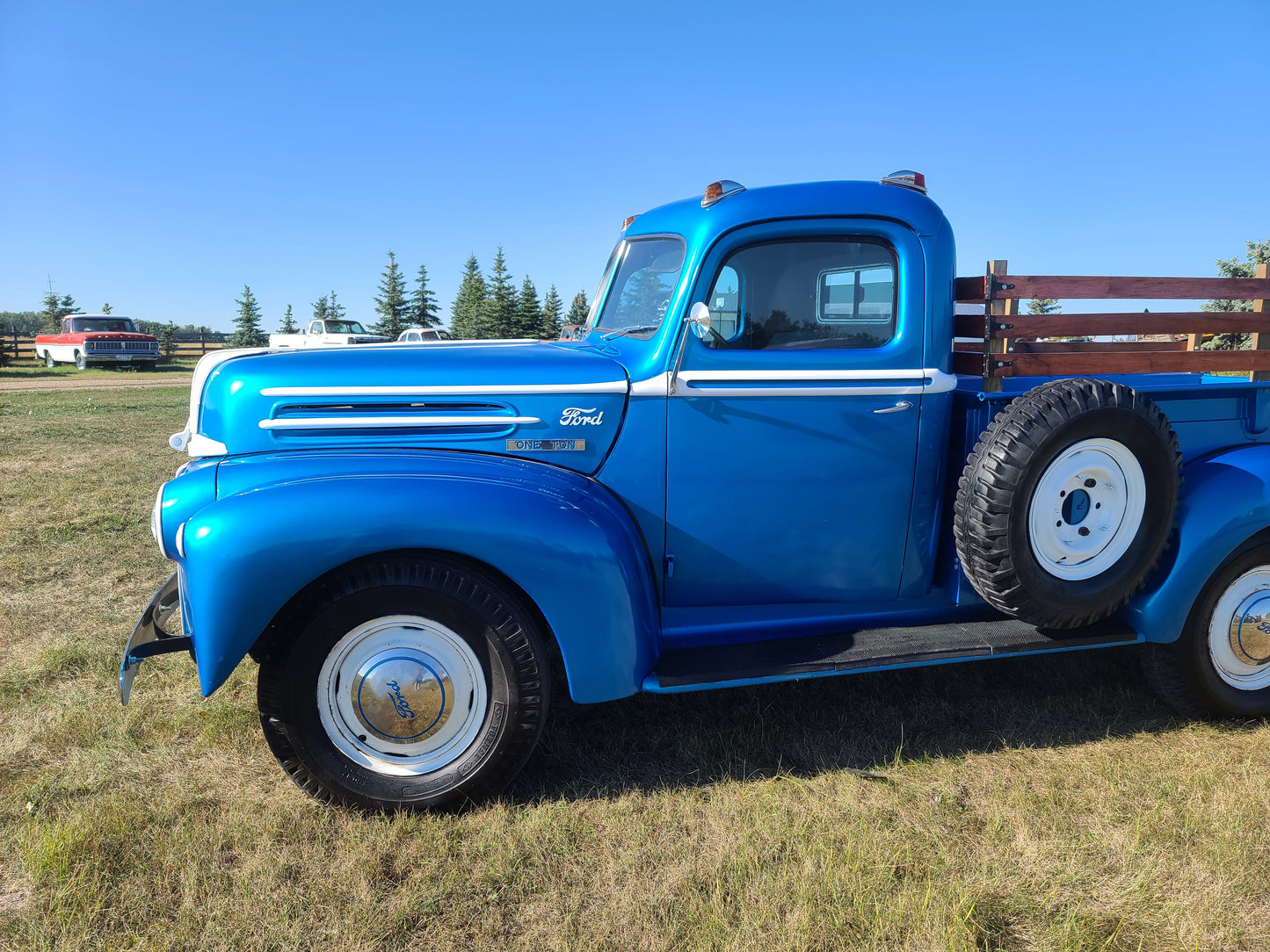 **For Sale: 1946 Ford with 239" Flathead V8 & Custom Oak Box!**  
**Delivery Available Across Canada